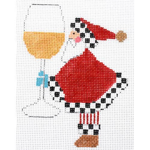 Serving Chardonnay Painted Canvas The Princess & Me