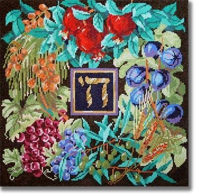 Seven Spices Life Chai Painted Canvas CBK Needlepoint Collections - 1