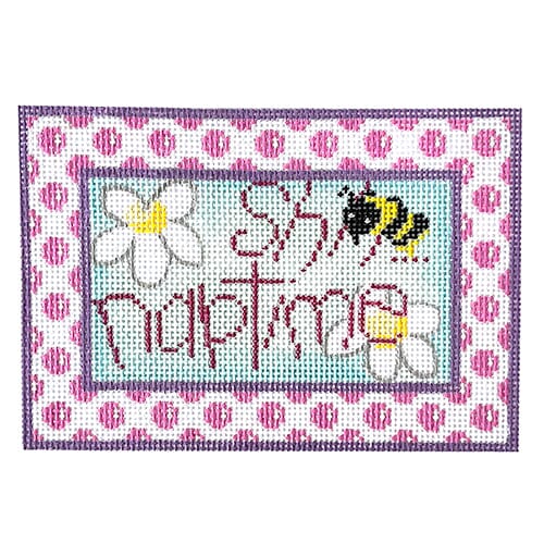 Shh Naptime Flowers/Dots Painted Canvas Associated Talents - 1