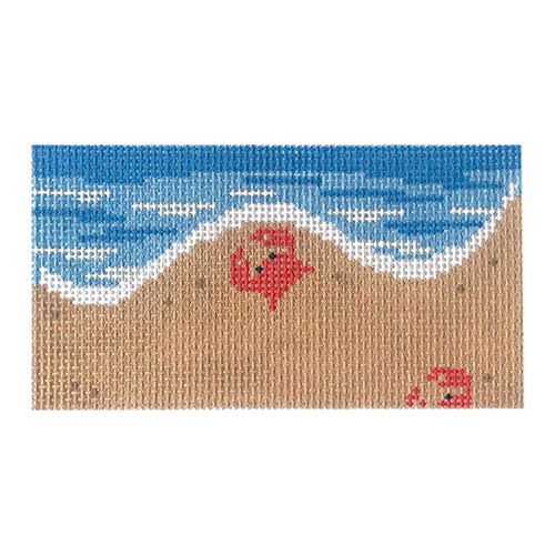 Shoreline Crab Insert Painted Canvas Rachel Donley - 1