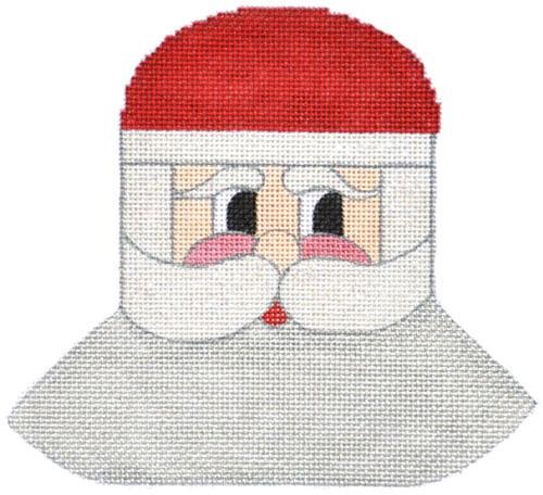 Silver Bells Santa Painted Canvas Danji Designs - 1