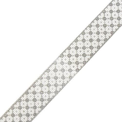 Silver Diamond Gusset Painted Canvas Whimsy & Grace - 1