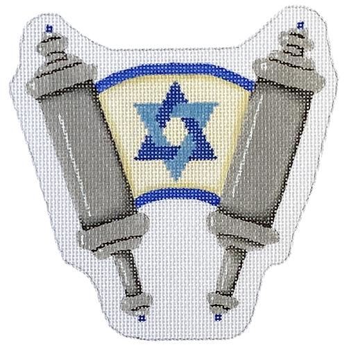 Silver Torah Painted Canvas Pepperberry Designs - 1