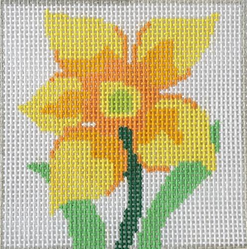 Simple Daffodil Painted Canvas Jean Smith