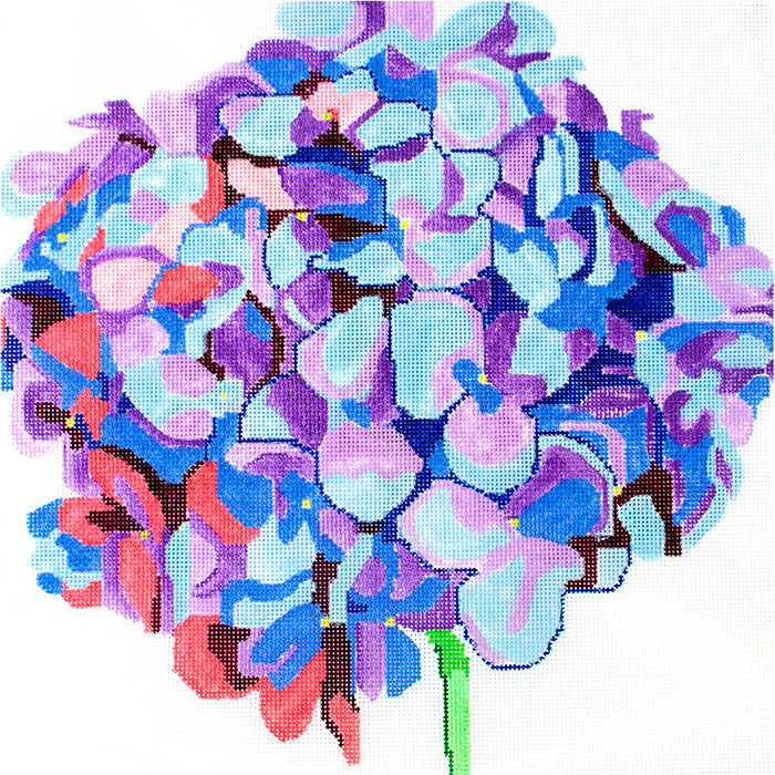 Simple Flowers Hydrangea Painted Canvas Jean Smith - 1
