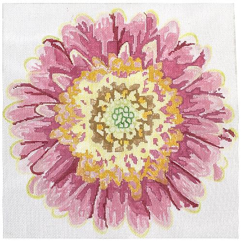 Simple Flowers Pink Daisy Painted Canvas Jean Smith - 1
