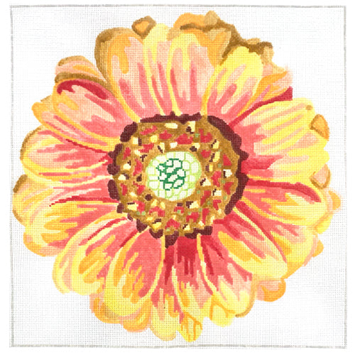 Simple Flowers Sunset Daisy Painted Canvas Jean Smith - 1