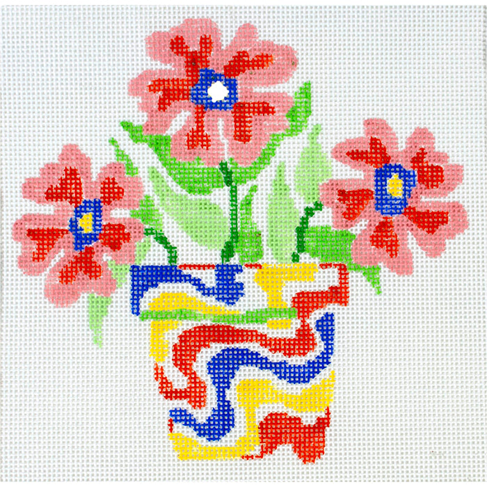 Simply Summer Anemones JS Painted Canvas Jean Smith - 1