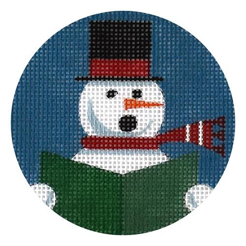 Singing Snowman Ornament Painted Canvas Love You More - 1