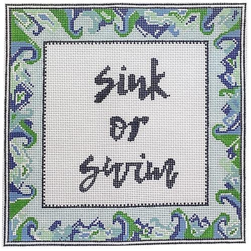 Sink or Swim Painted Canvas KCN Designers - 1