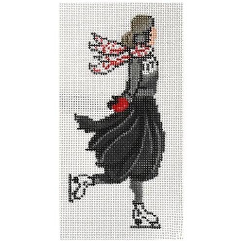 Skating Girl Painted Canvas Patti Mann - 1