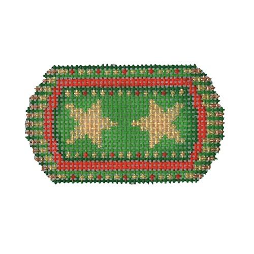 Sleigh 2 Stars Painted Canvas Burnett & Bradley - 1