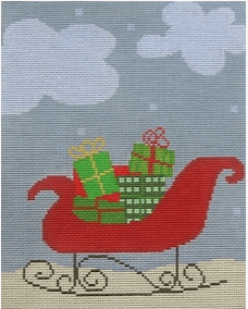 Sleigh Painted Canvas Birds of a Feather - 1