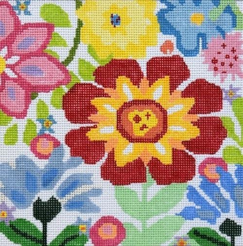 Small Fantasy Garden #3 Painted Canvas Jean Smith