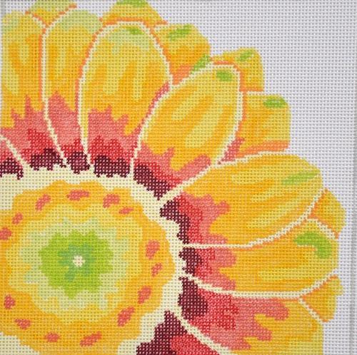 Small Flame Flower Painted Canvas Jean Smith