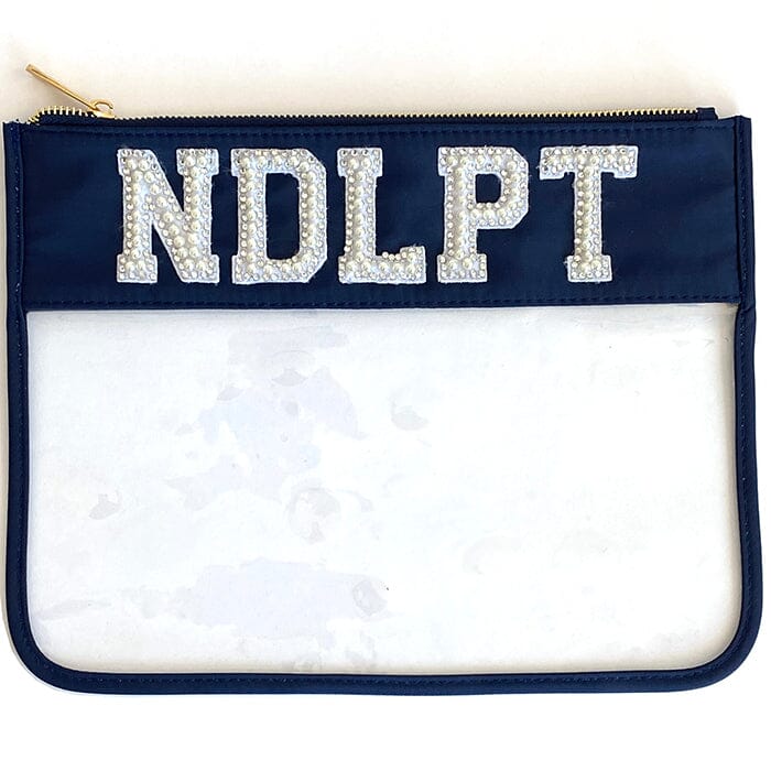 Small Flat Pouch - Navy Accessories All About Stitching/The Collection Design
