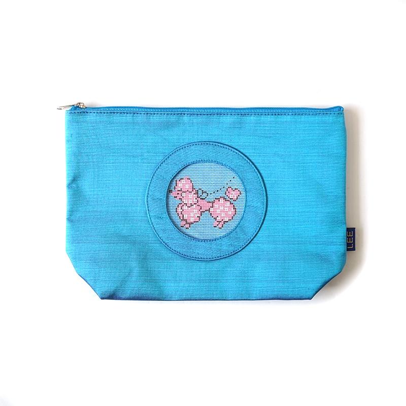 Small Silk Bag - Blue Leather Goods Lee's Leather Goods