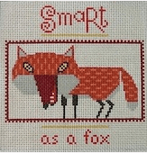 Smart as a Fox Painted Canvas Birds of a Feather