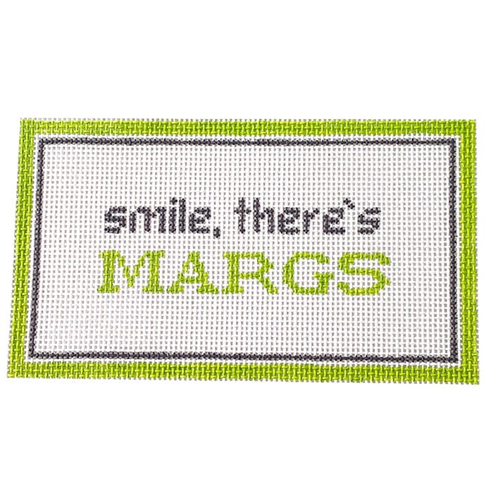 Smile, There's Margaritas Painted Canvas Initial K Studio - 1