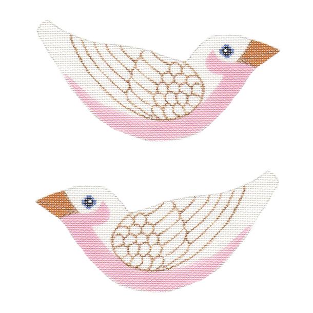 Snow Bird Painted Canvas Labors of Love Needlepoint - 1