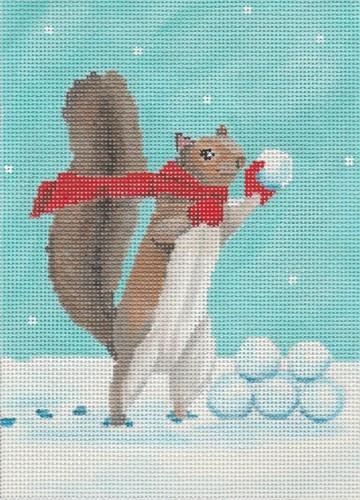 Snowball Fight Painted Canvas Scott Church Creative