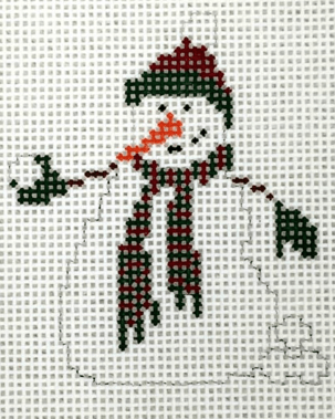 Snowball Snowman Painted Canvas Pippin