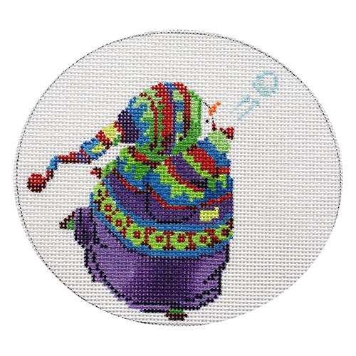 Snowboy 3 Painted Canvas CBK Needlepoint Collections