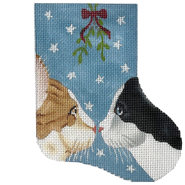 Snowflake Kitties Painted Canvas CBK Needlepoint Collections - 1