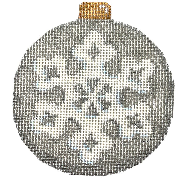 Snowflake on Silver 3 Painted Canvas Associated Talents