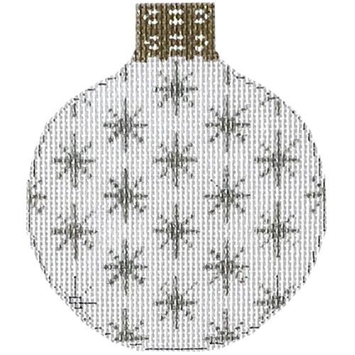 Snowflake Reflection Bauble Painted Canvas Whimsy & Grace - 1