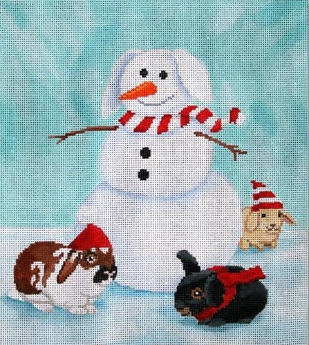 Snowman & Friends Painted Canvas Scott Church Creative