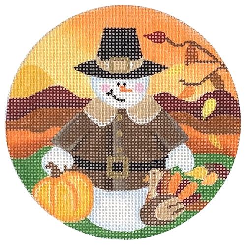 Snowman of the Month November Painted Canvas Pepperberry Designs - 1