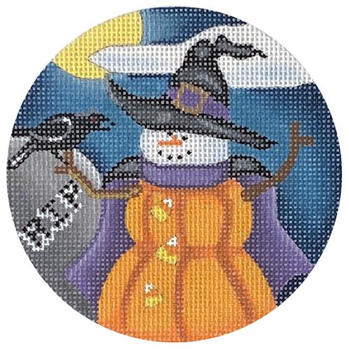 Snowman of the Month October Painted Canvas Pepperberry Designs - 1
