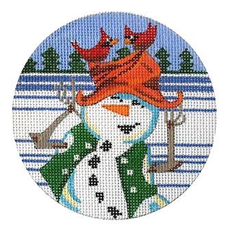 Snowman Painted Canvas PLD Designs - 1
