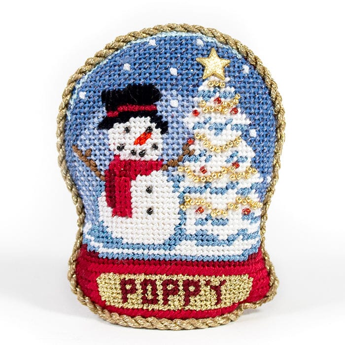Snowman Snow Globe Kit Kits Susan Roberts Needlepoint Designs Inc. - 1