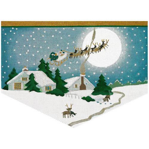 Snowy Night Cuff Painted Canvas Melissa Shirley Designs - 1