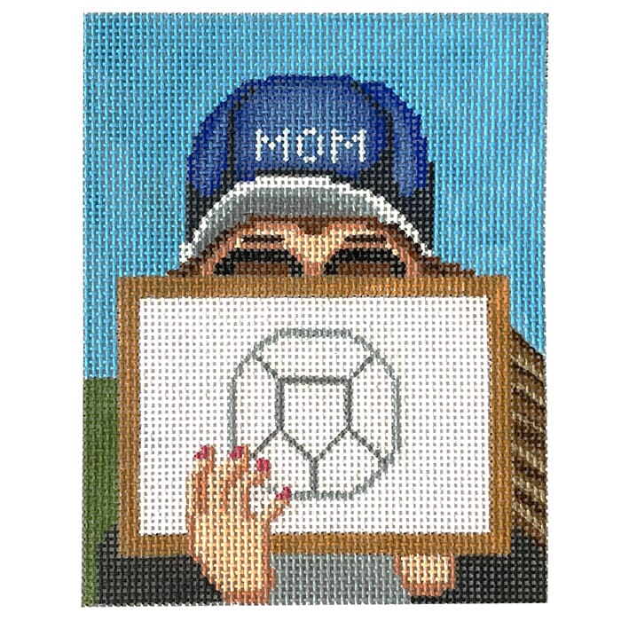 Soccer Mom Portrait Painted Canvas Alice Peterson Company