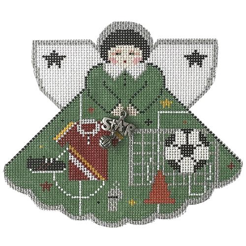 Soccer Star Angel Painted Canvas Painted Pony Designs