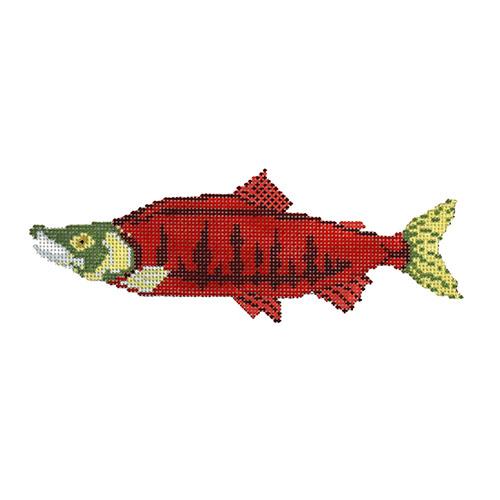 Sockeye Salmon Painted Canvas PIP & Roo - 1