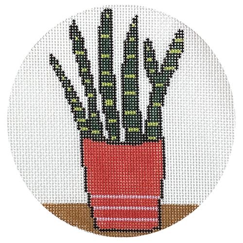 Solo Snake Plant Painted Canvas Hello Tess