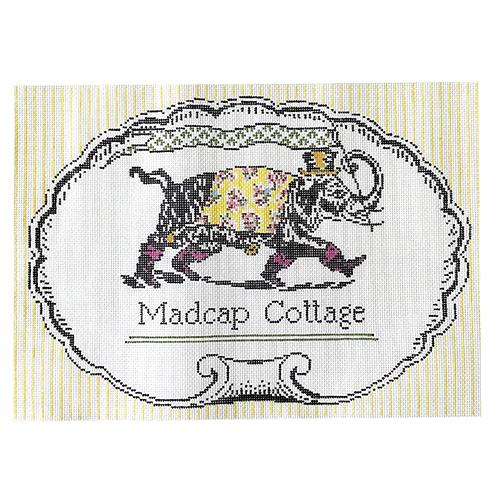 Something Madcap This Way Comes on 13 Painted Canvas The Plum Stitchery - 1