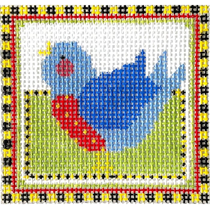 Song Bird Mini Painted Canvas NeedleDeeva - 1