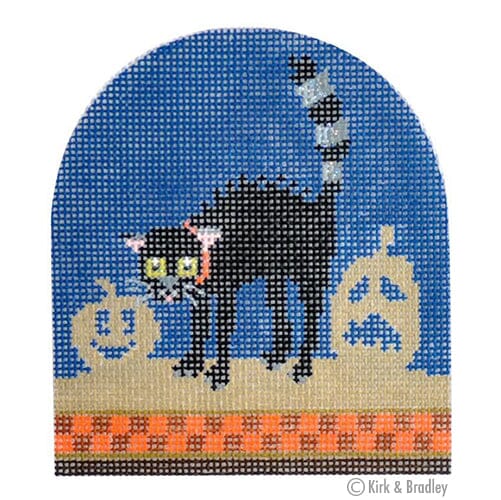 Spooky Animal Cat Painted Canvas Kirk & Bradley - 1