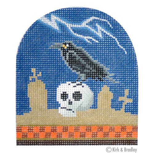 Spooky Animal Crow Painted Canvas Kirk & Bradley - 1