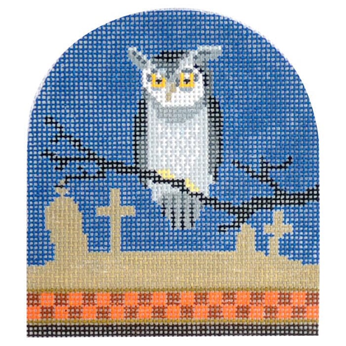 Spooky Animal Owl Painted Canvas Kirk & Bradley - 1