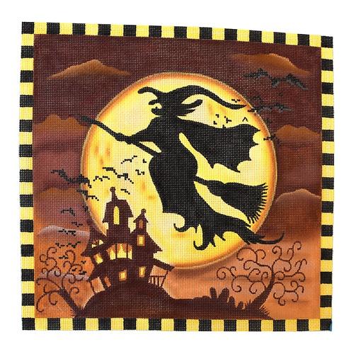 Spooky Hollow Witch Painted Canvas Love You More - 1