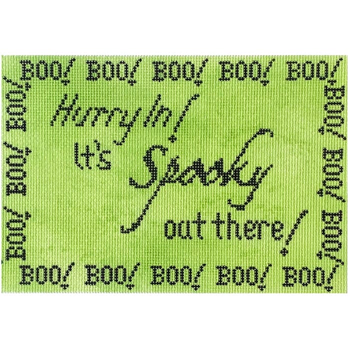 Spooky Outside Sign Painted Canvas Tina Griffin Designs - 1