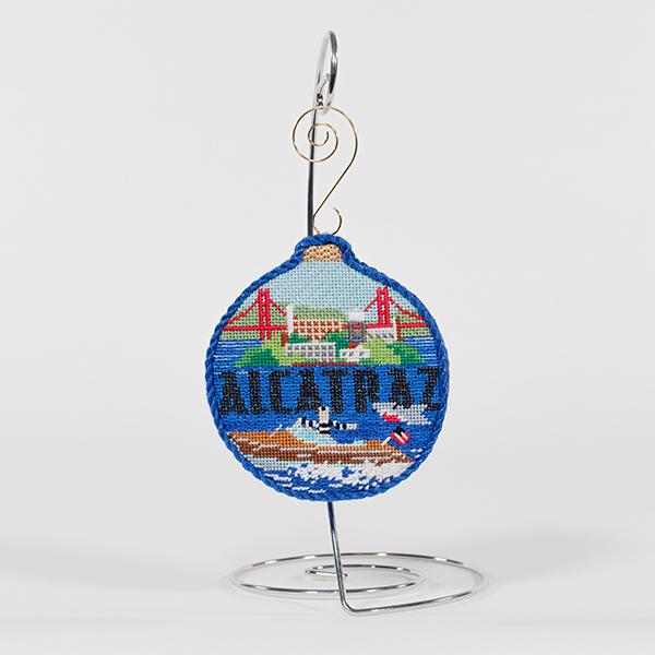 Spooky Spots   Alcatraz with Stitch Guide Painted Canvas Kirk & Bradley