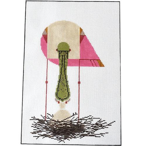 Spoon Fed Painted Canvas Charley Harper - 1