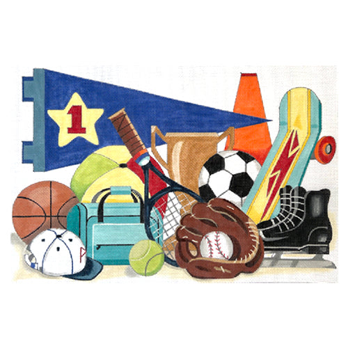 Sports Lover Painted Canvas Alice Peterson Company - 1
